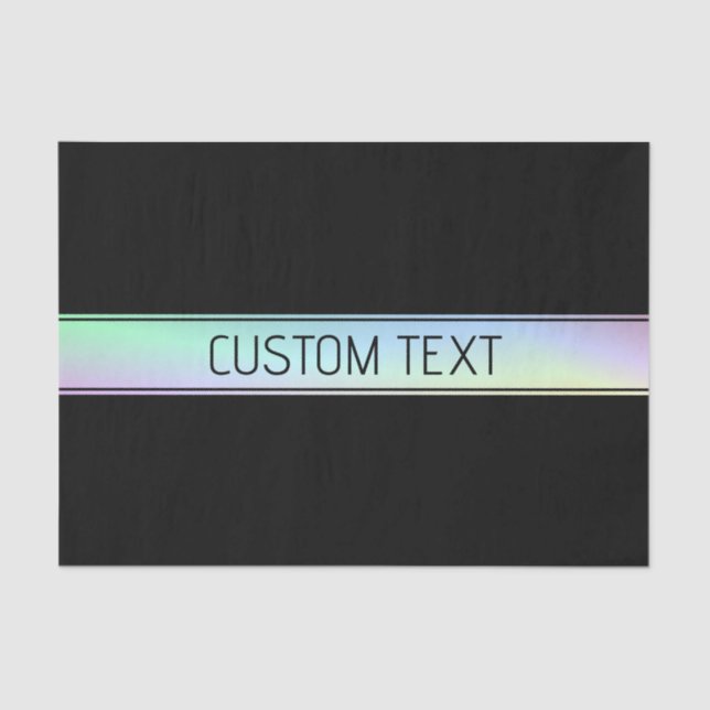 Modern Colourful Gradient & Editable Text Tissue Paper (Front)