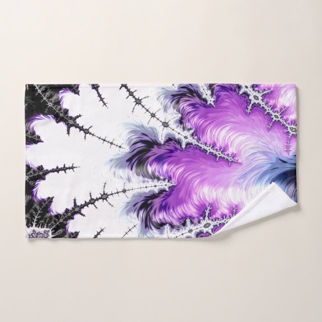 Modern Colourful Gradient Fractal Art Hand Towel (Hand Towel)