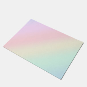 Modern colourful gradient Watercolor Rainbow Doormat