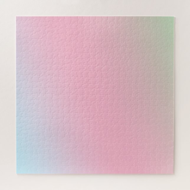 Modern colourful gradient Watercolor Rainbow Jigsaw Puzzle (Horizontal)