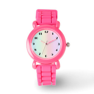 Modern colourful gradient Watercolor Rainbow Watch