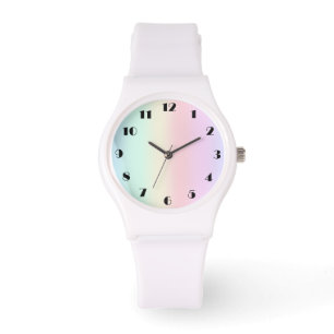 Modern colourful gradient Watercolor Rainbow Watch