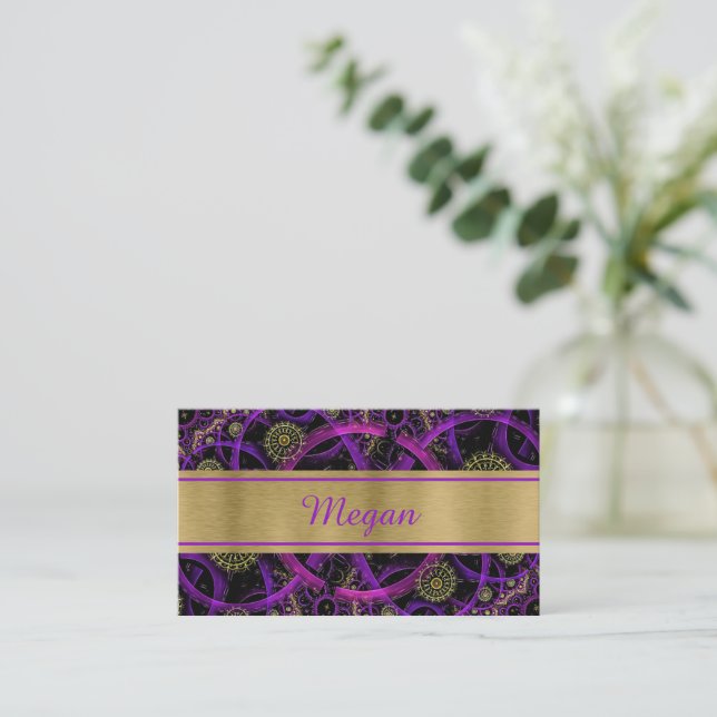 Modern Colourful Industrial Business Card (Standing Front)