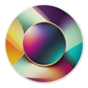 Modern Colourful Jewel Toned Ceramic Knob
