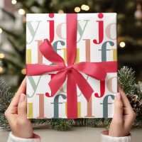 Modern Colourful Joyful Christmas Holiday Gift