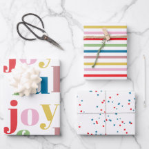 Modern Colourful Joyful Stripe Pattern Cute Holida