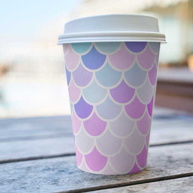 Modern Colourful Lovely Mermaid Seamless Pattern Paper Cups (Creator Uploaded)