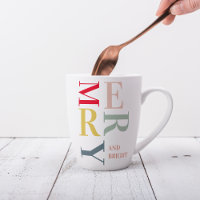 Modern Colourful Merry and Bright | Happy Holidays