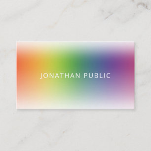 Modern Colourful Minimalistic Elegant Template Business Card