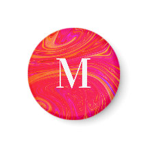 Modern colourful monogram initial