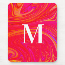 Modern colourful monogram initial