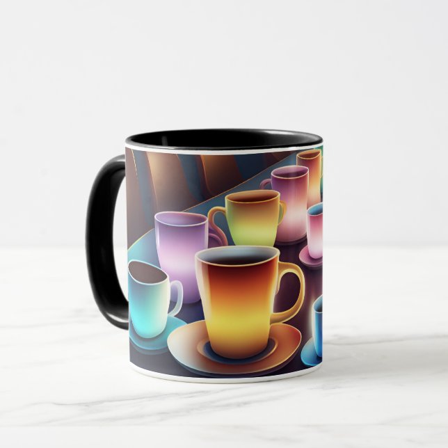 Modern Colourful Mug (Front Left)