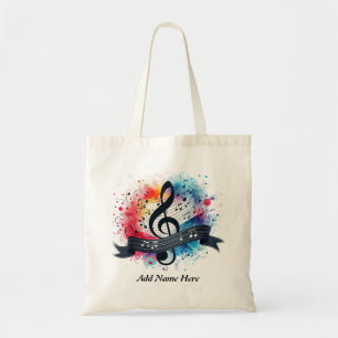 Modern Colourful Musical Notes Music lover  Tote Bag