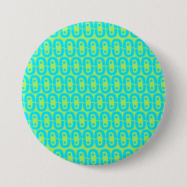modern colourful pattern 3 inch round button (Front)