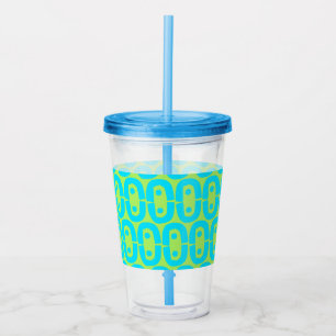 modern colourful pattern acrylic tumbler
