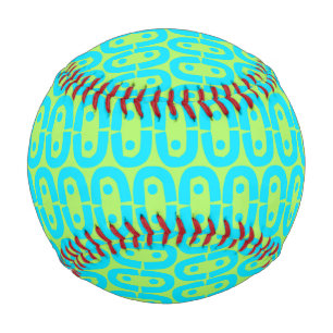 modern colourful pattern baseball