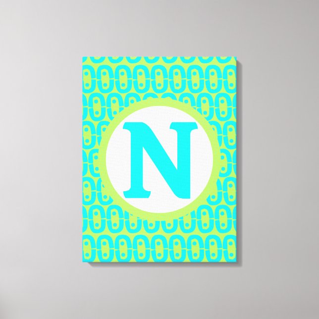 modern colourful pattern canvas print (Front)