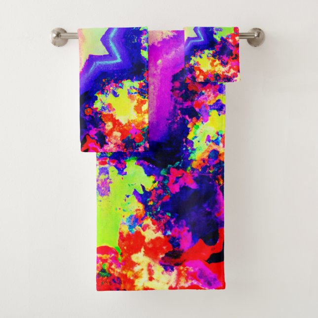 Modern Colourful Pattern Design Bath Towel Set (Insitu)