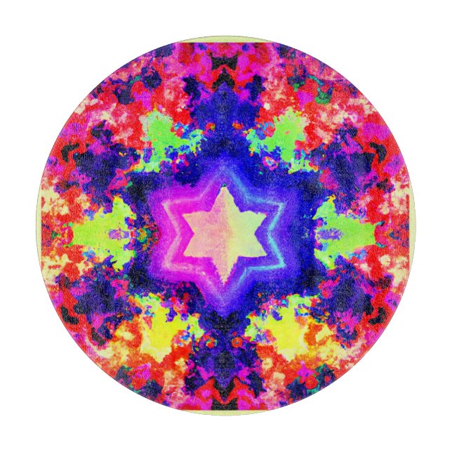 Modern Colourful Pattern Design Cutting Board (Front)