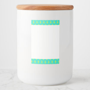 modern colourful pattern food label