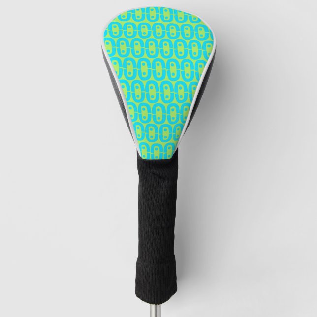 modern colourful pattern golf head cover (Front)