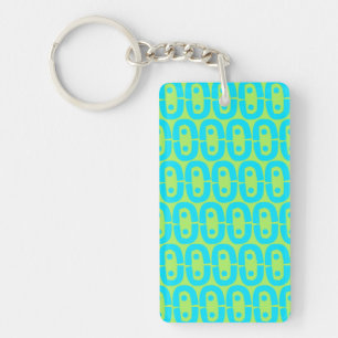 modern colourful pattern keychain