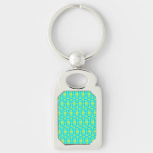 modern colourful pattern keychain