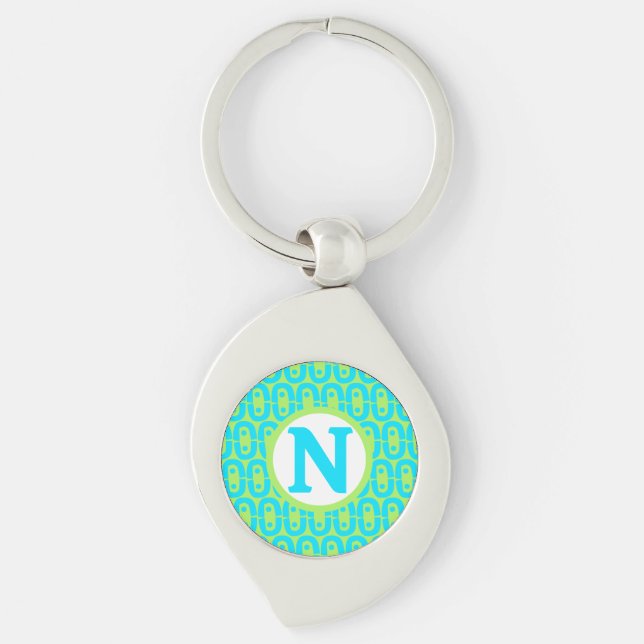 modern colourful pattern keychain (Front)