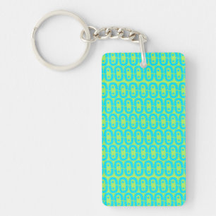 modern colourful pattern keychain