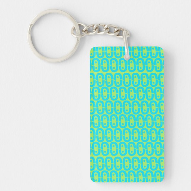 modern colourful pattern keychain (Front)