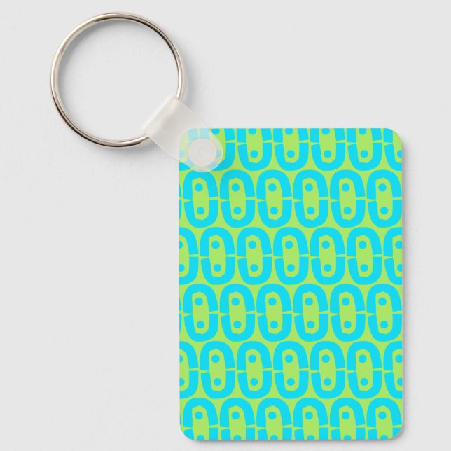 modern colourful pattern keychain (Front)