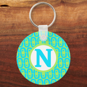 modern colourful pattern keychain