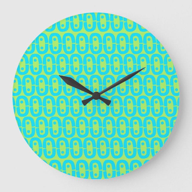 modern colourful pattern large clock (Front)
