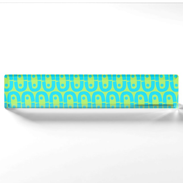 modern colourful pattern nameplate (Front)