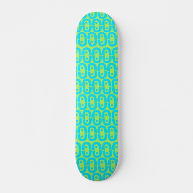 modern colourful pattern skateboard (Front)