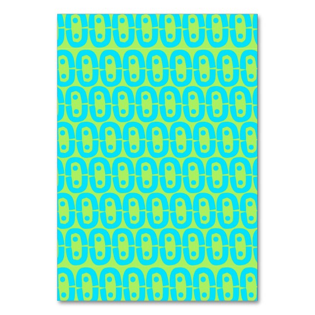 modern colourful pattern table number (Front)