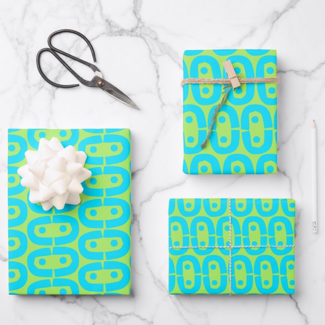 modern colourful pattern wrapping paper sheet (Front)