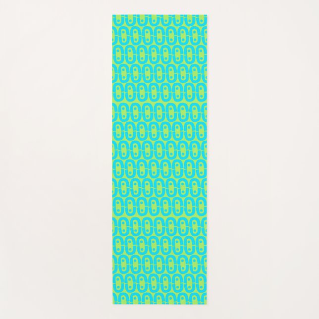 modern colourful pattern yoga mat (Front)