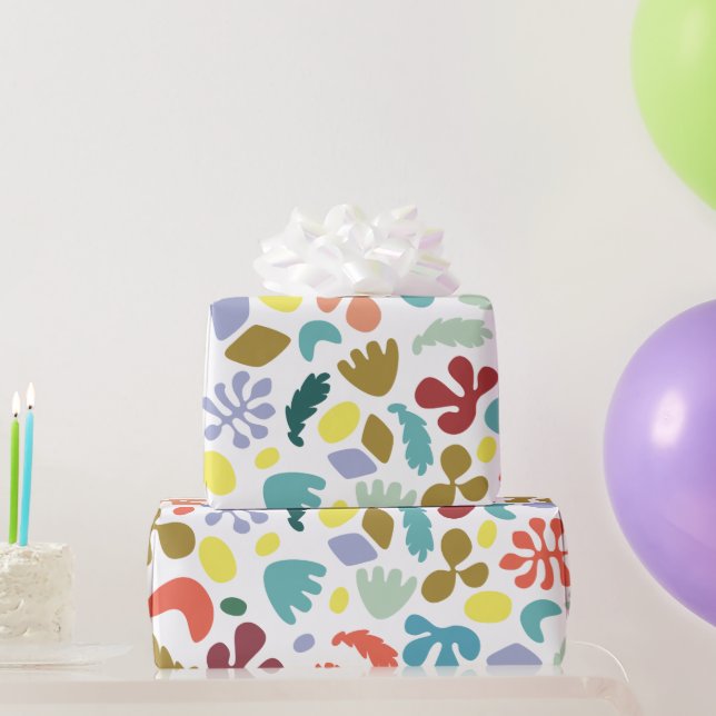 Modern Colourful Patterned Wrapping Paper (Party Gifts)