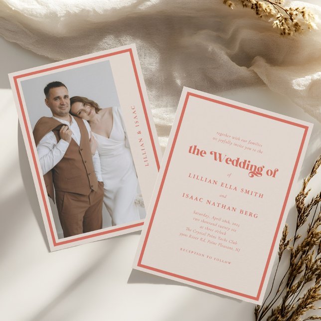 Modern Colourful Photo Wedding Invitation (Creator Uploaded)