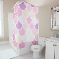 Modern Colourful Pink Mermaid Scales Pattern