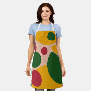 Modern Colourful Polka Dot Apron 