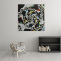 Modern Colourful Psychedelic Spiral Fractal