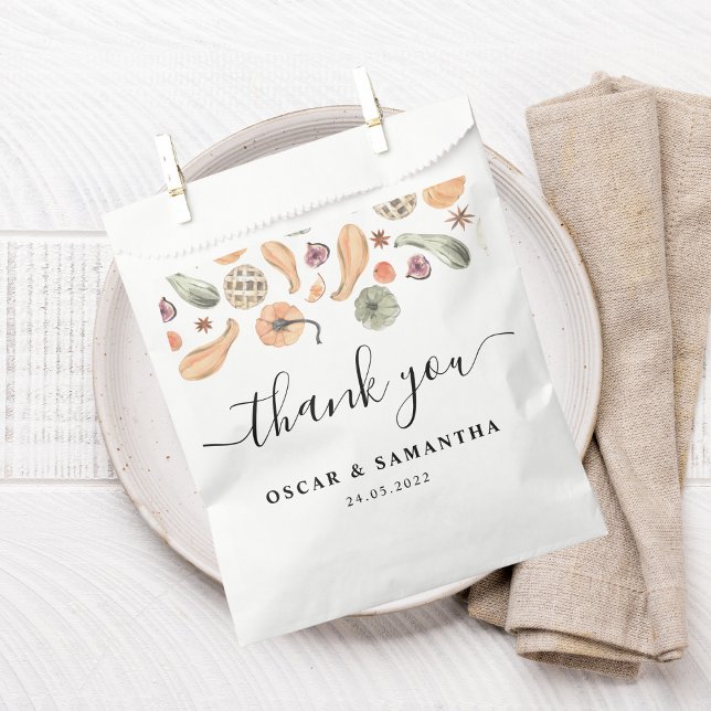 Modern Colourful Pumpkin Autumn  Favour Bag (Creator Uploaded)