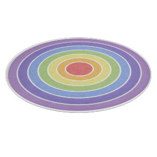 Modern Colourful Rainbow Colours Pattern Cutting Board