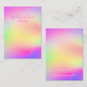 Modern Colourful Rainbow Necklace Display     Business Card
