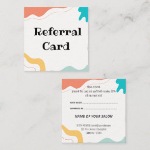 Modern Colourful Referral Cards – Fun & Bold