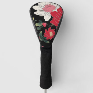 Modern Colourful Sakura Flower Japan Birthday part Golf Head Cover