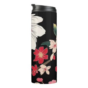Modern Colourful Sakura Flower Japan Birthday part Thermal Tumbler