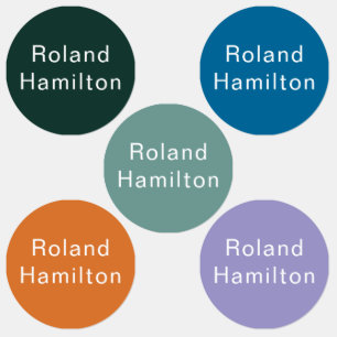 Modern Colourful School Kids Name